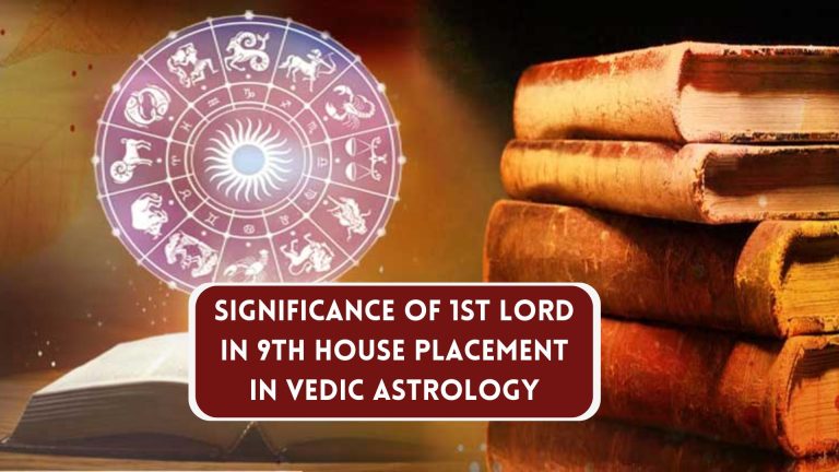 1st Lord in 9th House