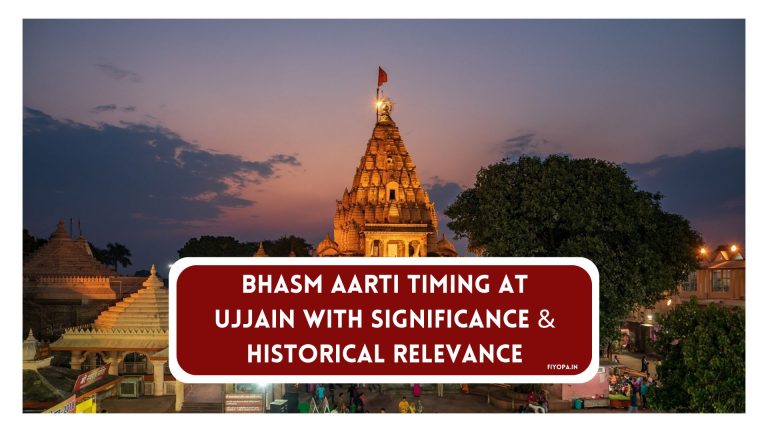 Bhasm Aarti Timing