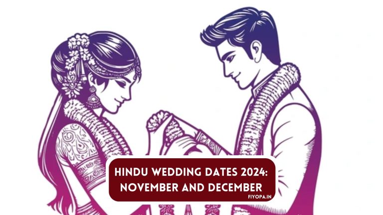 Hindu Wedding Dates 2024