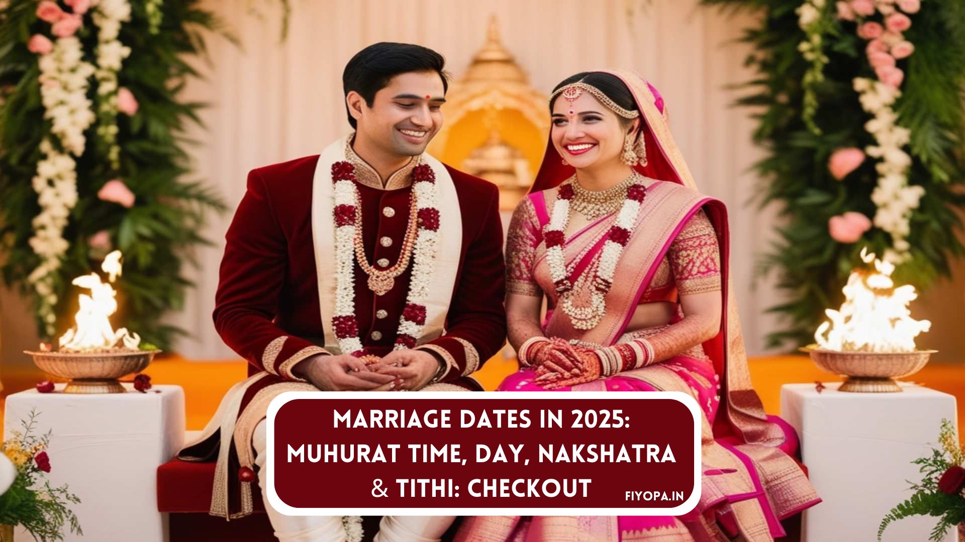 Marriage Dates in 2025