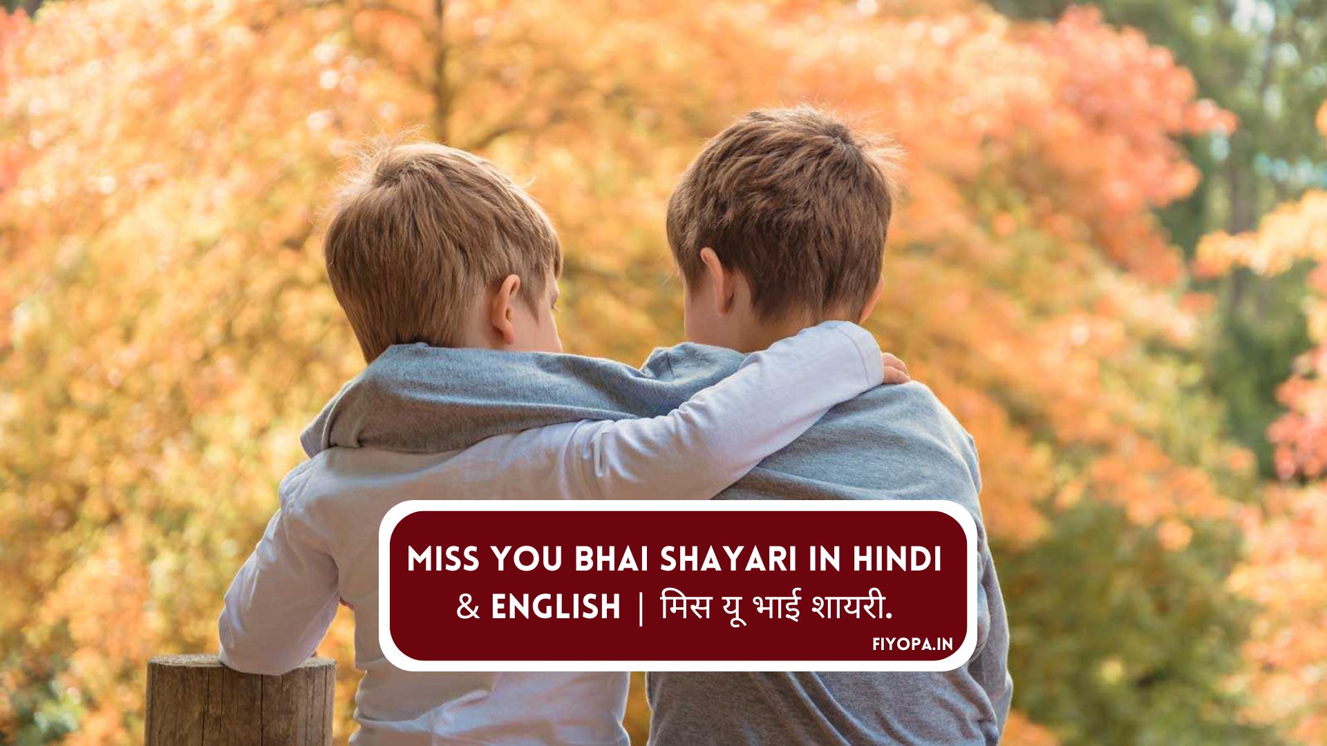 Miss You Bhai Shayari in Hindi