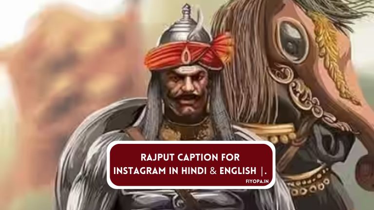 Rajput Caption For Instagram in Hindi