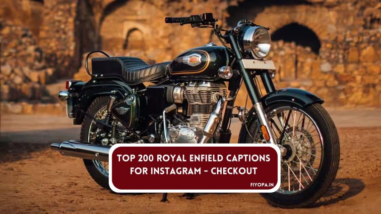 Royal Enfield Captions for Instagram