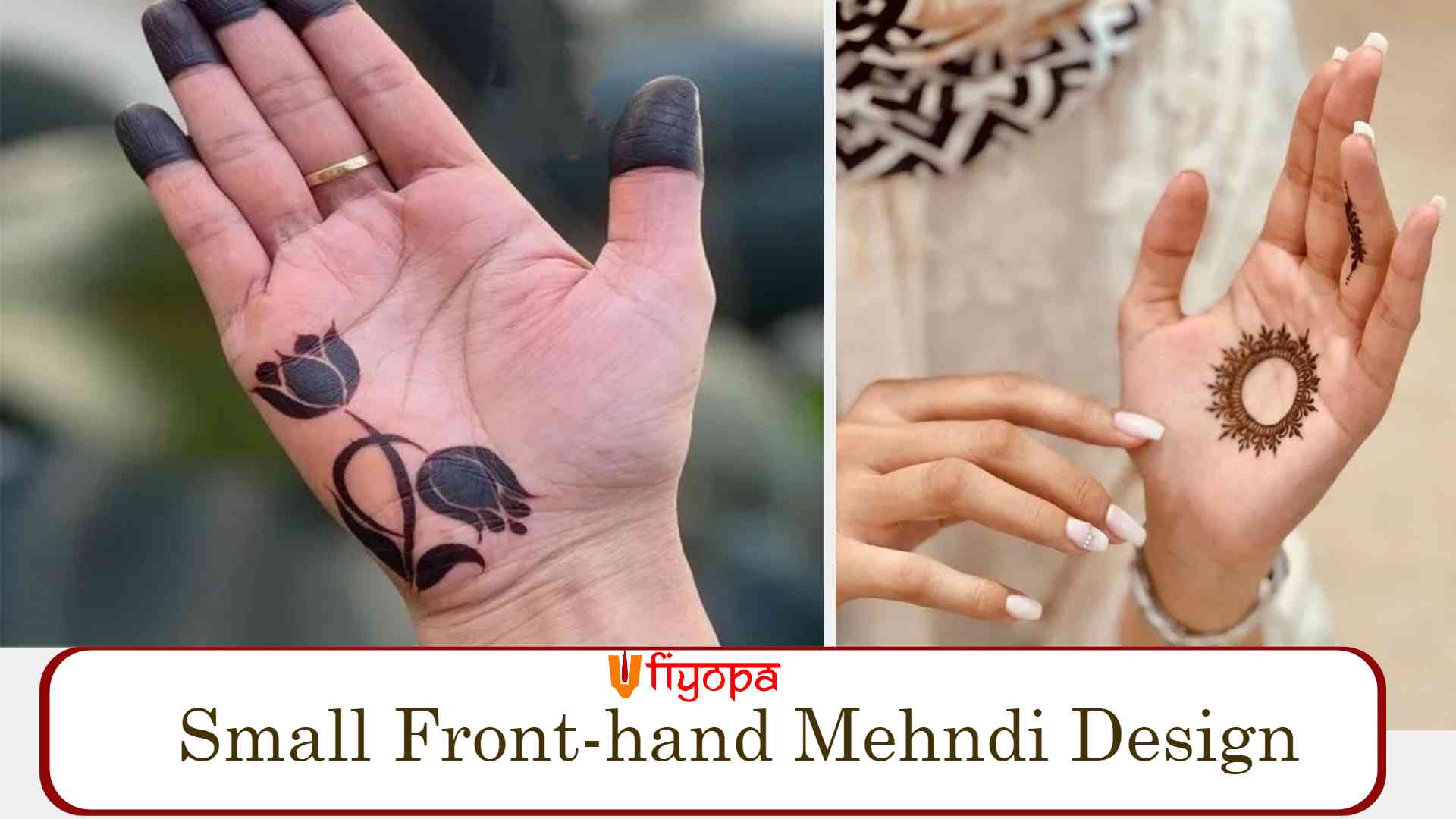 Small Front-hand Mehndi Design