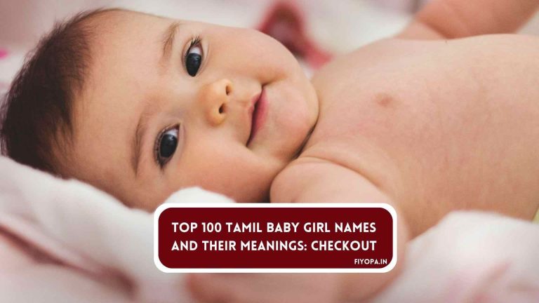 Tamil Baby Girl Names and Their Meanings